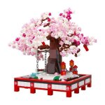 Bonsa� cerisier en fleurs - garosa - ensemble de blocs de construction - maquette d�corative en blocs ...