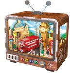 Book nook - kit diy � construire maquette 3d serre livre - tv londres - 125 x 8 x 13 cm