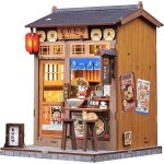 Book nook kit japon style de maison de poup�espuzzle 3d bois serre - livres dartkits mod�les pour adultes ...