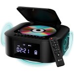 Boombox e1 radio cd portable avec subwoofer extra bass fm bluetooth usb mp3 batterie rechargeable