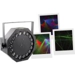Boomtonedj cyclone lzr - jeu de lumires  led avec laser vert multipoints et effet multifaisceaux tournant ...