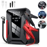 Booster batterie voiture 12v - 28000 mah - d�marreur de batterie de voiture - 150 psi - d�marrage / gonflage ...