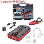 Booster batterie voiture 5000a d�marreur de voiture 12v auto moto suv camion jump starter avec lumi�re ...