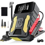 Booster de d�marrage de voiture - swapy - 6000a - portable - compresseur dair int�gr� - lampe de poche ...