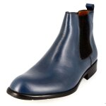 Boots homme de ville classique en v�ritable cuir bleu bb014 39