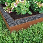 Bordure de jardin & pelouse corten en m�tal - bellissa - 91011 - acier corten brillant - 118 x 13 cm
