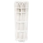 Bordure parisienne grillage plastifi� hauteur 065m longueur 10m blanc - filiac