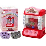 Borne arcade leantoys ? machine � attraper automatique pour poup�es peluches et balles (rose / rouge) ...