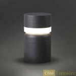 Borne lumineuse sete led gris fonc - faro barcelona - extrieur - mtal - ip54
