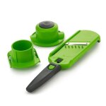 Borner multi dicer mini r�pe � l�gume poignet multifonction 2en1 sp�cial julienne et d�coupe en d�s vert ...