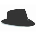Borsalino noir - accessoire de mode - adulte - mixte