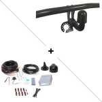 Attelage audi q3 y compris s - line (10 / 11 - 06 / 18) col de cygne + faisceau universel 7 broches + ...