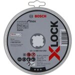 Disques � tron�onner - bosch - x - lock 125mm - oxyde daluminium - standard for inox - 10 pi�ces