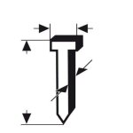 Clou - bosch - type 47 - diamtre 1. 8mm - paisseur 1. 27mm - longueur 19mm