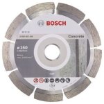 Disque  trononner diamant - bosch - standard for concrete - 150 mm - pack de 1 - gris
