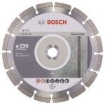 Disque  trononner diamant - bosch - standard for concrete - 230 mm - diamant - pack de 1