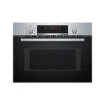 Bosch four micro - ondes encastrable 44l 5 puissance 900w inox