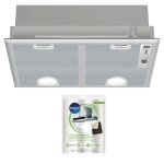 Bosch groupe filtrant aspirant inox largeur 53cm 4 vitesses dbit dair 618m3 / h