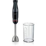 Bosch haushalt ergomaster serie 4 mixeur plongeant 1000 w avec verre doseur avec blender sans bpa noir ...