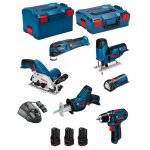 Bosch kit 12v bmk6 - 28cd3 (gsr 12v - 15 + gks 12v - 26 + gst 12v - 70 + gop 12v - 28 + gsa 12v - 14 ...