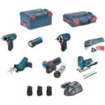 Bosch kit 12v bmk7 - 28bd3 (gsr 12v - 15 + gdr 12v - 105 + gws 12v - 76 + gst 12v - 70 + gop 12v - 28 ... Bosch kit 12v bmk7 - 28bd3 (gsr 12v - 15 + gdr 12v - 105 + gws 12v - 76 + gst 12v - 70 + gop 12v - 28 ...