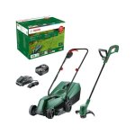 Bosch pack 18v tondeuse easymower + coupe - bordures easygrasscut + x1 batterie 40 ah et chargeur