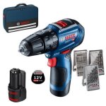 Perceuse visseuse  percussion - bosch - gsb12v - 30 - 12v - 20ah li - ion - sans fil