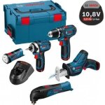 Bosch professional - kit 5 outils 12v perceuse - visseuse gsr / scie sabre gsa / visseuse à choc gdr ... Bosch professional - kit 5 outils 12v perceuse - visseuse gsr / scie sabre gsa / visseuse à choc gdr ...