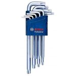 Bosch professional - set de 9 cls mles pour vis torx