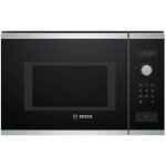 Bosch serie 4 bfl553ms0 four micro - ondes monofonction intgrable 25 litres 900 watt acier inoxydable ...