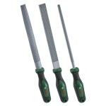 Bosch set de 3 rpes (rpes  bois robustes plates / rondes / demi - rondes acier au carbone dur)