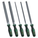 Bosch set de 5 limes (limes ronde / demi - ronde / plate / triangulaire / carre acier au carbure dur ...