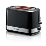 Grille - pain - bosch - tat 6a513 - 2 tranches - noir - 800 w