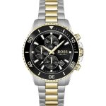 Boss montre chronographe a quartz pour homme avec bracelet en acier inoxydable a deux coloris - 1513908 ... Boss montre chronographe a quartz pour homme avec bracelet en acier inoxydable a deux coloris - 1513908 ...