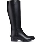 Bottes femme geox d felicity en cuir noir - fermeture zip - semelles respirantes Bottes femme geox d felicity en cuir noir - fermeture zip - semelles respirantes