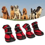 Bottes de protection walker active - gototop - rouge - chaussons pour chiens - haute qualit