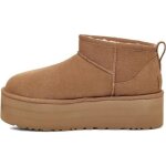 Bottes ugg classic ultra mini platform - daim - nubuck - marron - femme