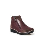 Bottines compens�s zipp�e femme p�diconfort