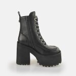 Bottines femme buffalo killah lace up - vegan nappa mid