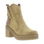 Bottines femme dorking beiges et � zip