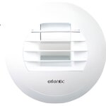 Bouche sanitaire extraction vmc autor�glable 15m3 / h - atlantic - diam�tre 125 - blanc