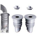 Bouchon anti - odeur machine � laver 35?40 mm joint �tanche tuyau �vacuation lot de 2