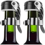 Bouchon de bouteille - bouchon de champagne - inox - �tanche - r�utilisable - 2 pi�ces