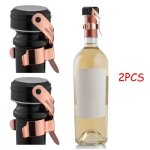 Bouchon de bouteille - hermtique - acier inoxydable - or rose - pour vin champagne prosecco
