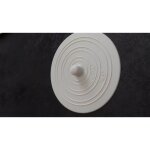 Bouchon d �vier universel blanc en caoutchouc