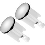 Bouchon lavabo universel r�glable - 2 filtre cheveux vidange �vier bidet salle de bain plastique - blanc ...