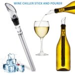 Bouchon de refroidisseur de bouteille de vin en acier inoxydable 1 pièce bâton de refroidissement anti ... Bouchon de refroidisseur de bouteille de vin en acier inoxydable 1 pièce bâton de refroidissement anti ...