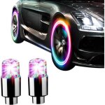 Bouchons de valve - lumineux - led - universel - pour voitures motos v�los - �tanch�it� �lev�e