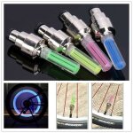 Bouchons de valve lumineux - zacharia - 2pcs - led - accessoire de v�hicule - effet lumineux