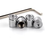 Bouchons de valve de pneu - antivol - universel - cuivre - rsistant  loxydation - 4 pices